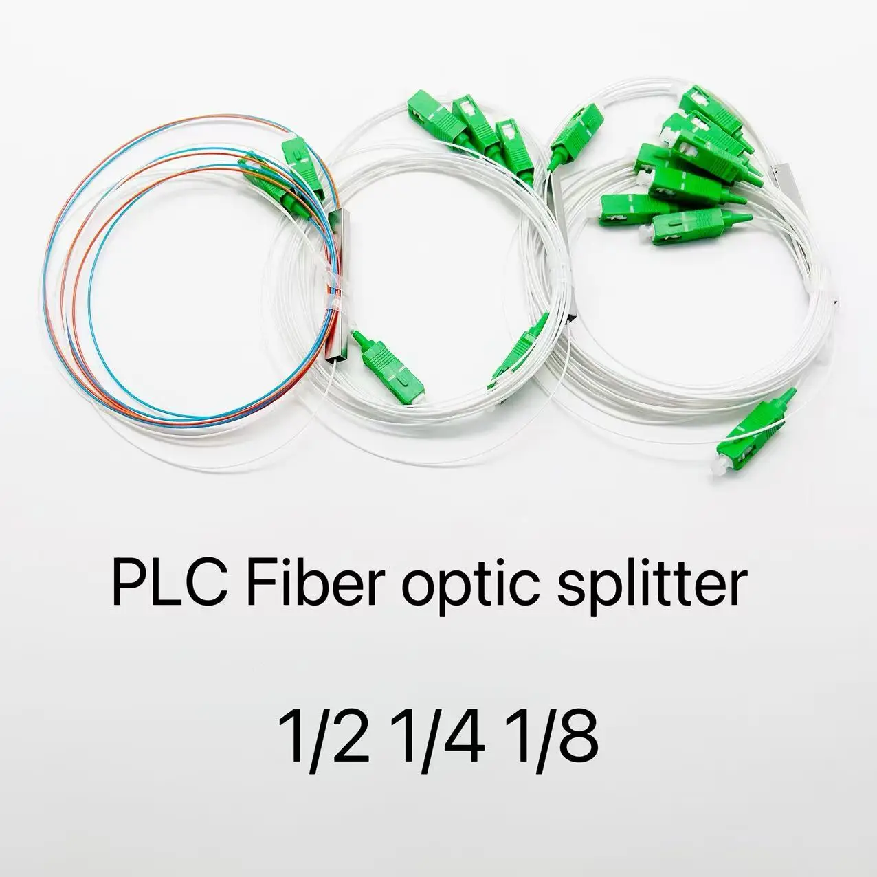 

Быстрая доставка PLC оптоволоконный разветвитель 1x2 1x4 1x8 5 шт./лот одномодовый разъем SC APC SC UPC OPTIC SPLITTER 1 м