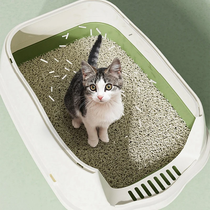 Fully Enclosed Cat Litter Box Splash-Proof Cat Potty Breathable Removable Kitten Toilet Cat Accessories