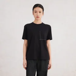 K3147W White Premium Clothes Ladies long staple cotton Tshirts Women's Clothing T-Shirt for Women