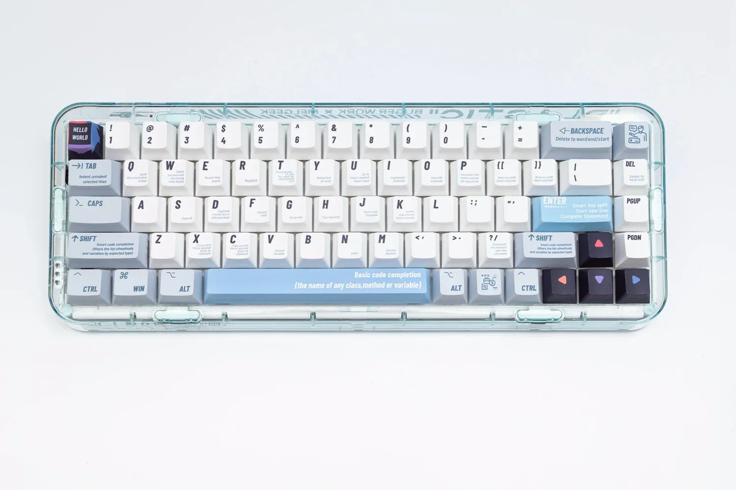 Imagem -06 - Teclas Conjunto Tampas de Chave de Perfil Cereja Pbt Programador Dye-sub Faça Você Mesmo Personalizado Branco Keycap para Teclado de Jogos Mecânicos 143