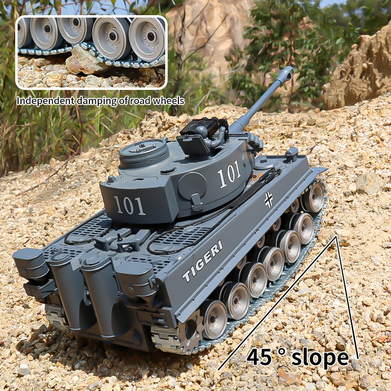 1/18 grosexe RC Panzer Fernbedienung Kriegs panzer mit schieisgen felce gesteuerten Auto milita3r LKW Modell fur Jungen Kinder Kinder