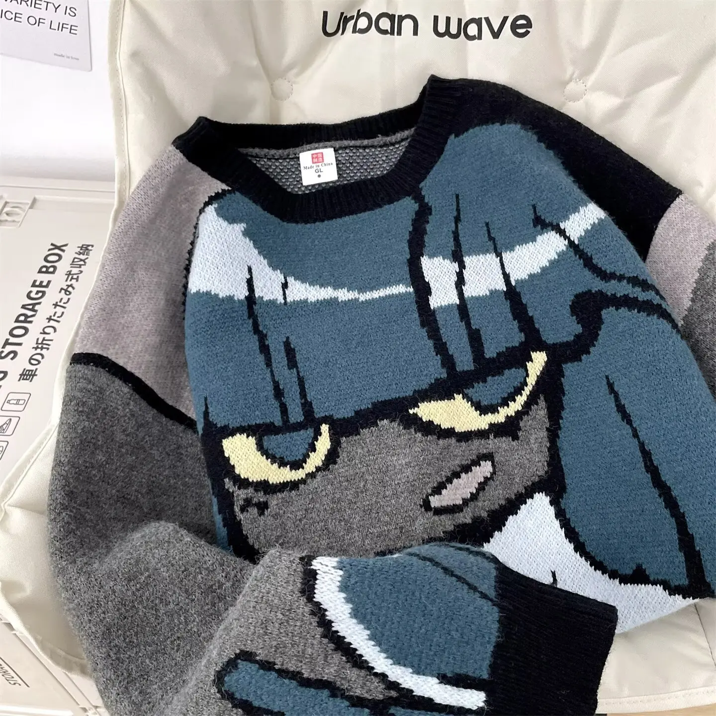 

Новинка 2024 года, мужской и женский свитер с героями мультфильмов Y2K, трендовая уличная осенне-зимняя теплая мужская уличная одежда в стиле хип-хоп, мужской пуловер, рубашка