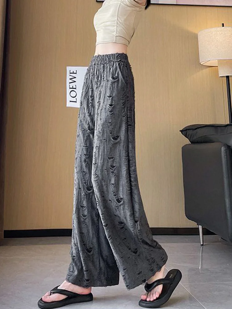 Jmprs هول الشارع الشهير فضفاض بانت المرأة خمر عالية الخصر الهيب هوب بنطلون عادية عالية الجودة الرجعية الإناث الحلو بنطال ذو قصة أرجل واسعة