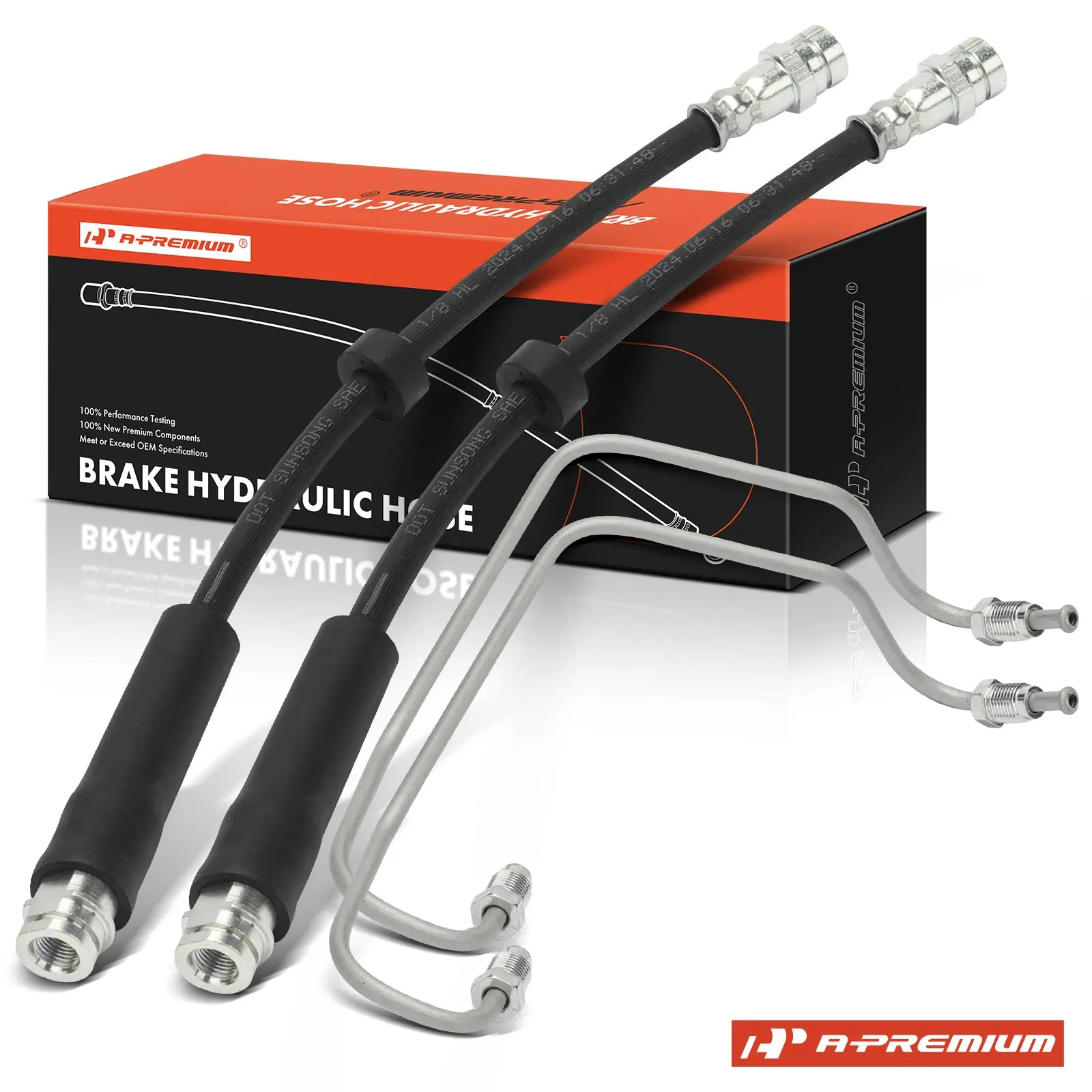 A-Premium 2Pcs Front Brake Hydraulic Hose for Audi A4 2016 A4 Quattro A4 allroad 2017-2021 A5 Quattro A5 Sportback 2018-2021