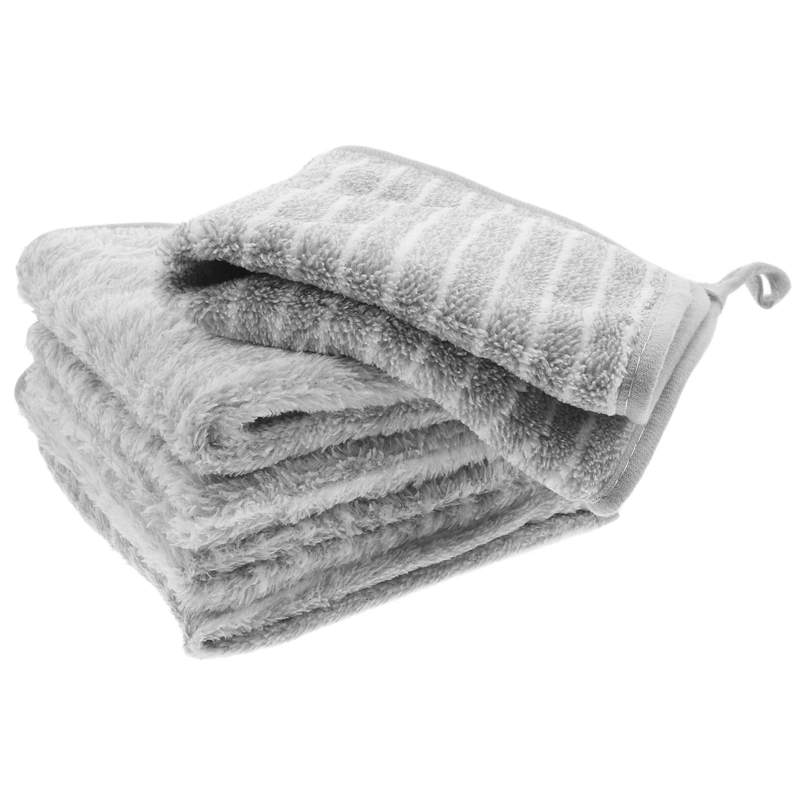 

10 Pcs Rags Absorbent Cleaning Cloth Dish Towels for Kitchen Housekeeping Wipes Super Drying Tools Grey Cloths Washable