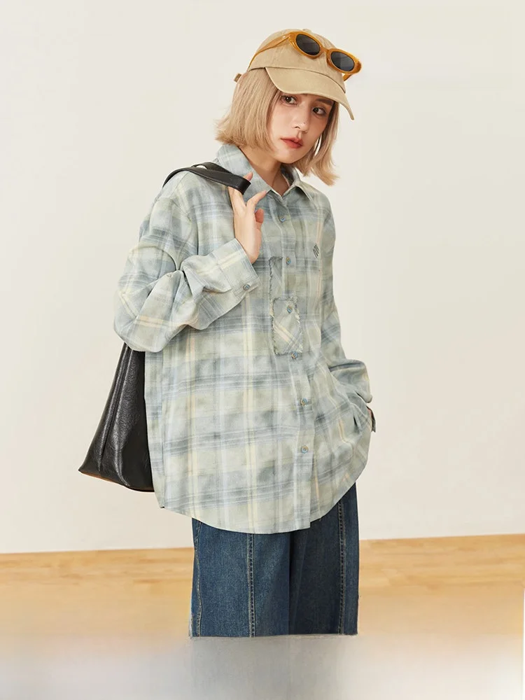 

Свободный повседневный топ с длинным рукавом, модный, удобный, в стиле пэчворк, бренд Volcano, хлопок, полиэстер...