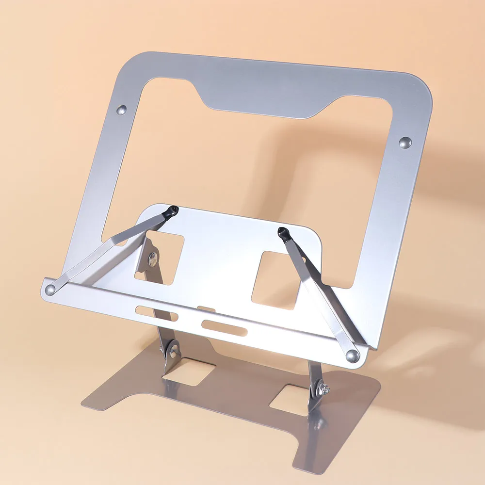 Portable Adjustable Angle Reading Bookshelf Foldable with Clip Book Holder Tray Metal Stable Reading Bracket Writing