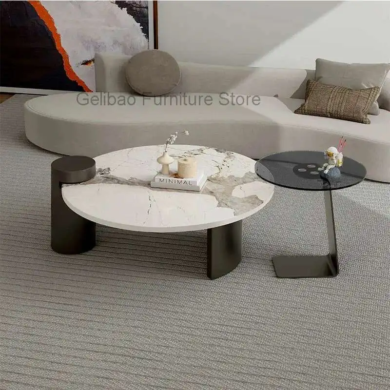 

Гламурный приставной столик для гостиной, роскошный поднос, современный дизайн, журнальные столики, круглые наборы, маленькая мебель Mesa De Centro