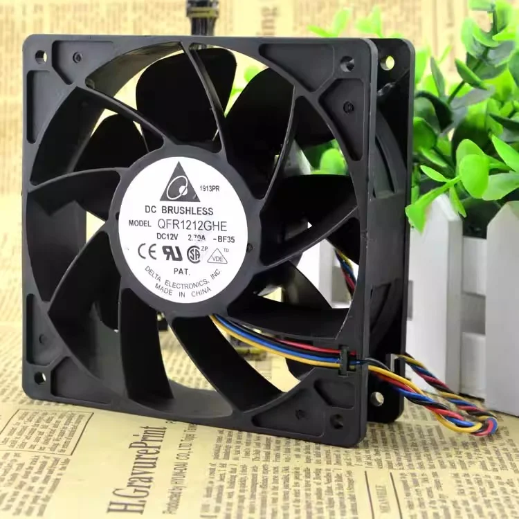 QFR1212GHE 12V 2.7A Yibit E9 T9 L3 Antminer S9 S7 front and rear cooling fans