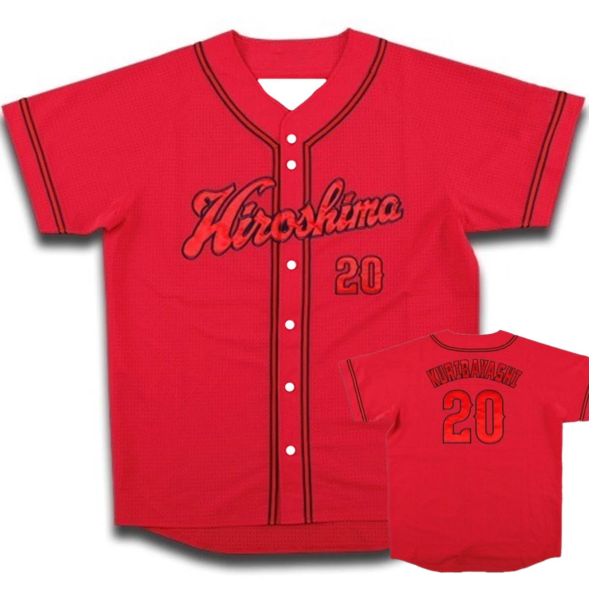 2025 Neu Kommen Stil Hiroshima Druck Replik Baseball Jersey Männer Frauen Sport Hemd Komfort Atmungsaktive 3D Lässige Mode Kleidung