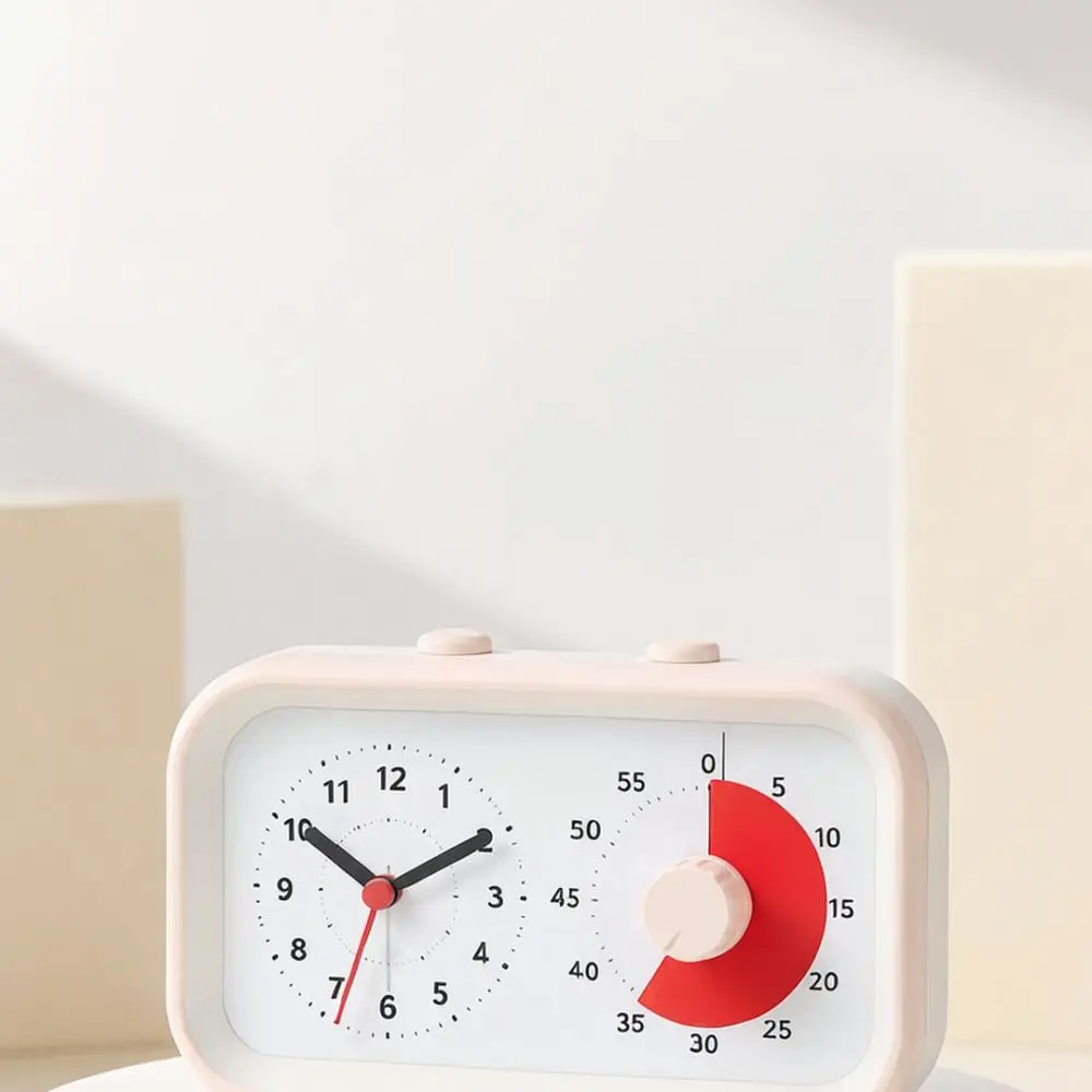 Digital Timer Alarm Clock Dual Screen For Students Time Management Kids Desk Study Helper Tool Silent Device