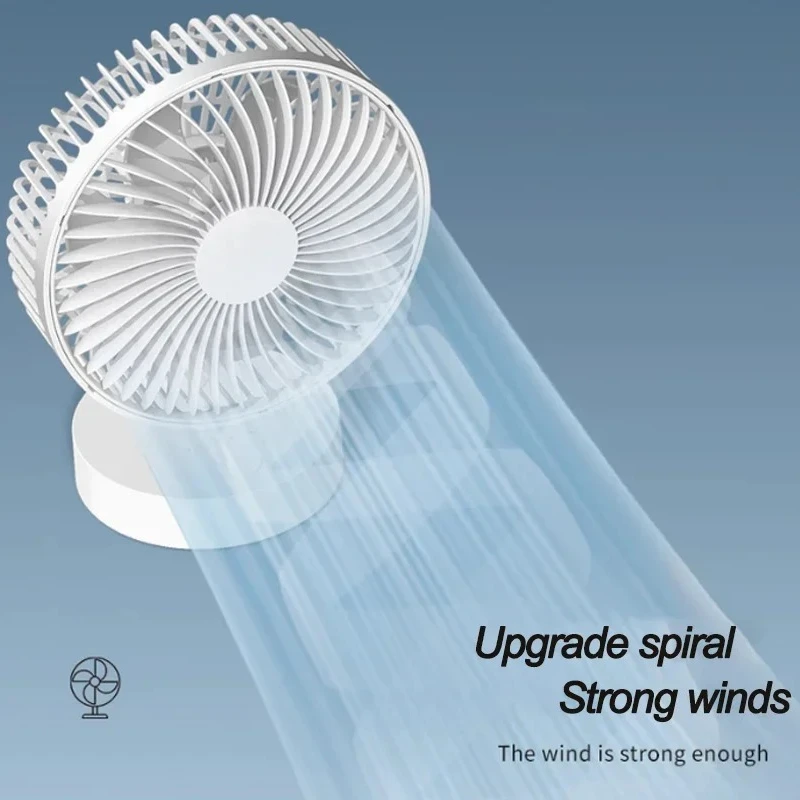 Small USB Desktop Fan Portable Plug-in 4 Speed Mini Electric Fan for Office Computer Dormitory Student Study Large Wind Cooling image 3