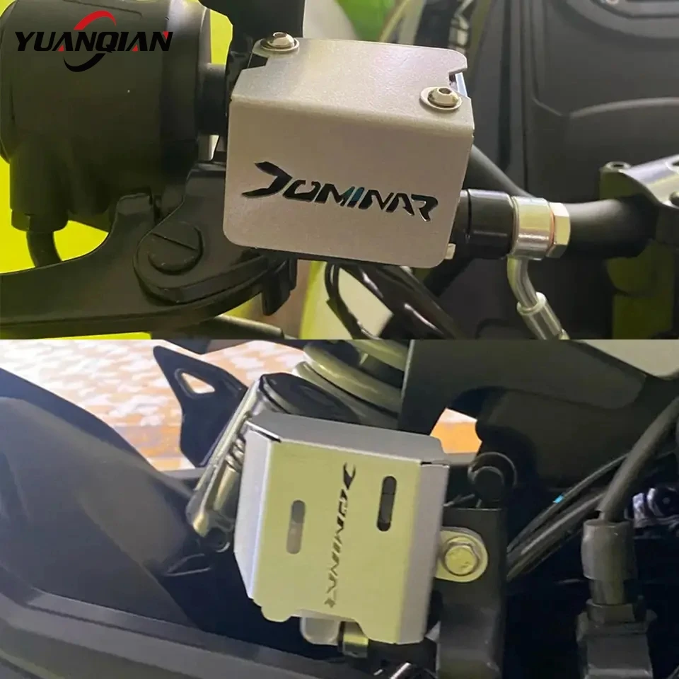 For BAJAJ Dominar 250 400 2017-2024 2023 2022 Motorcycle Accessories Front Rear Brake Fluid Reservoir Cap Guard DOMINAR 250/400