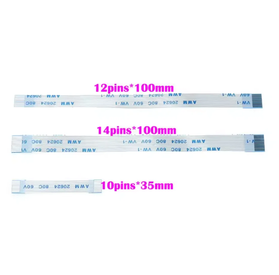 50/100PCS 12Pin 14Pin Flex Cable for PS4 Charging Port Repair Part Connector Flexible 10Pin Touch Pad Flex Ribbon Cable
