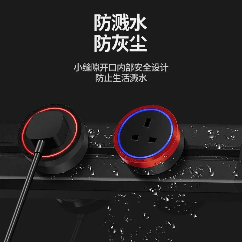 Stopkontak Rel Pabrik Standar Inggris, Papan Kabel Multi-Lubang Portabel, Steker Baris, Pengukur Arus Rumah Tangga, Arus Terukur 200A