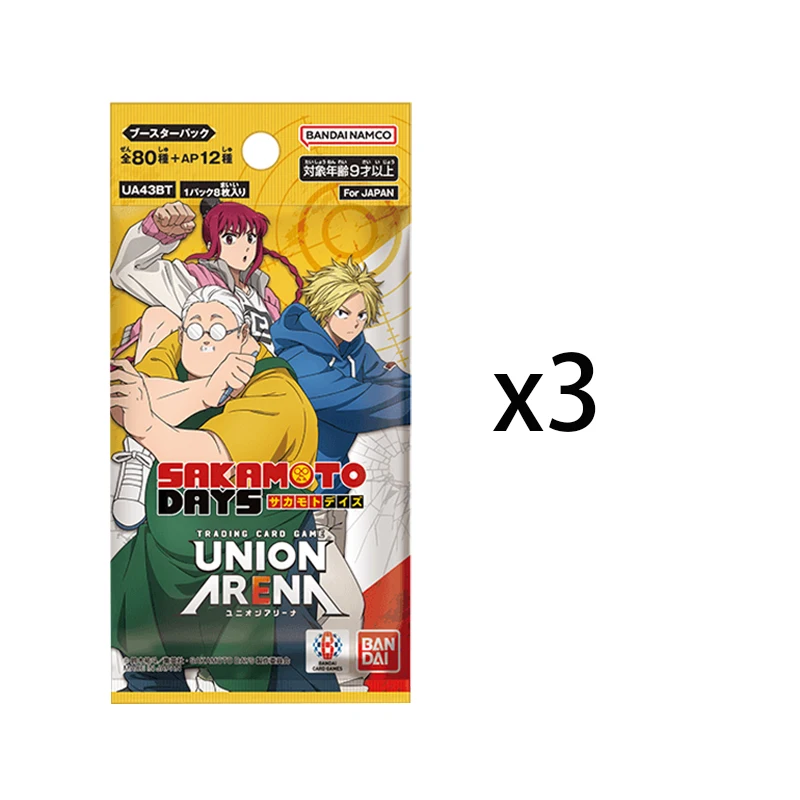 New BANDAI Card Game Sakamoto Days Union Arena Booster Pack UA43BT