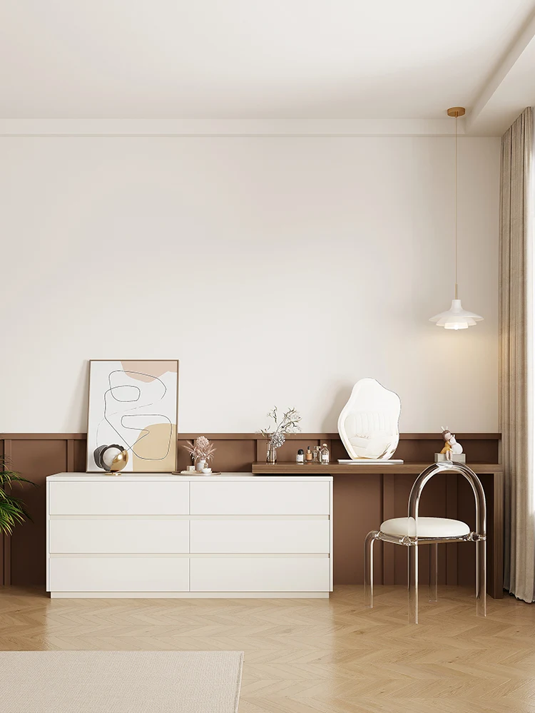 Bedroom dresser, storage cabinet combination, integrated corner, multi-functional makeup table, small apartment