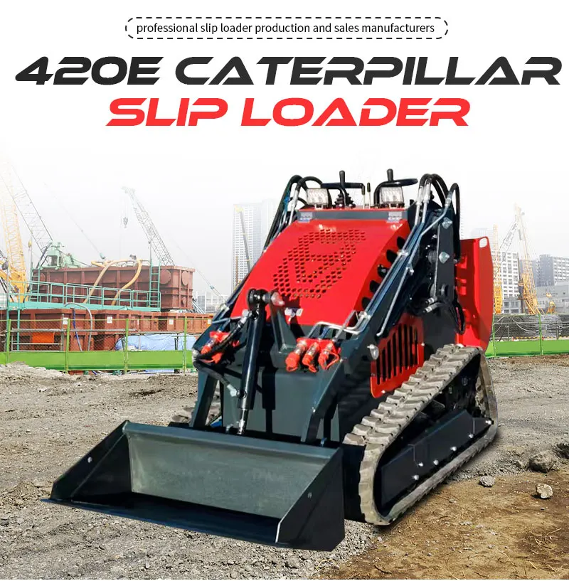 420E Kompakter Mini-Kompaktlader mit Standplattform, 23 PS, für Landwirtschaft, Landschaftsbau und Materialtransport – Detail 4