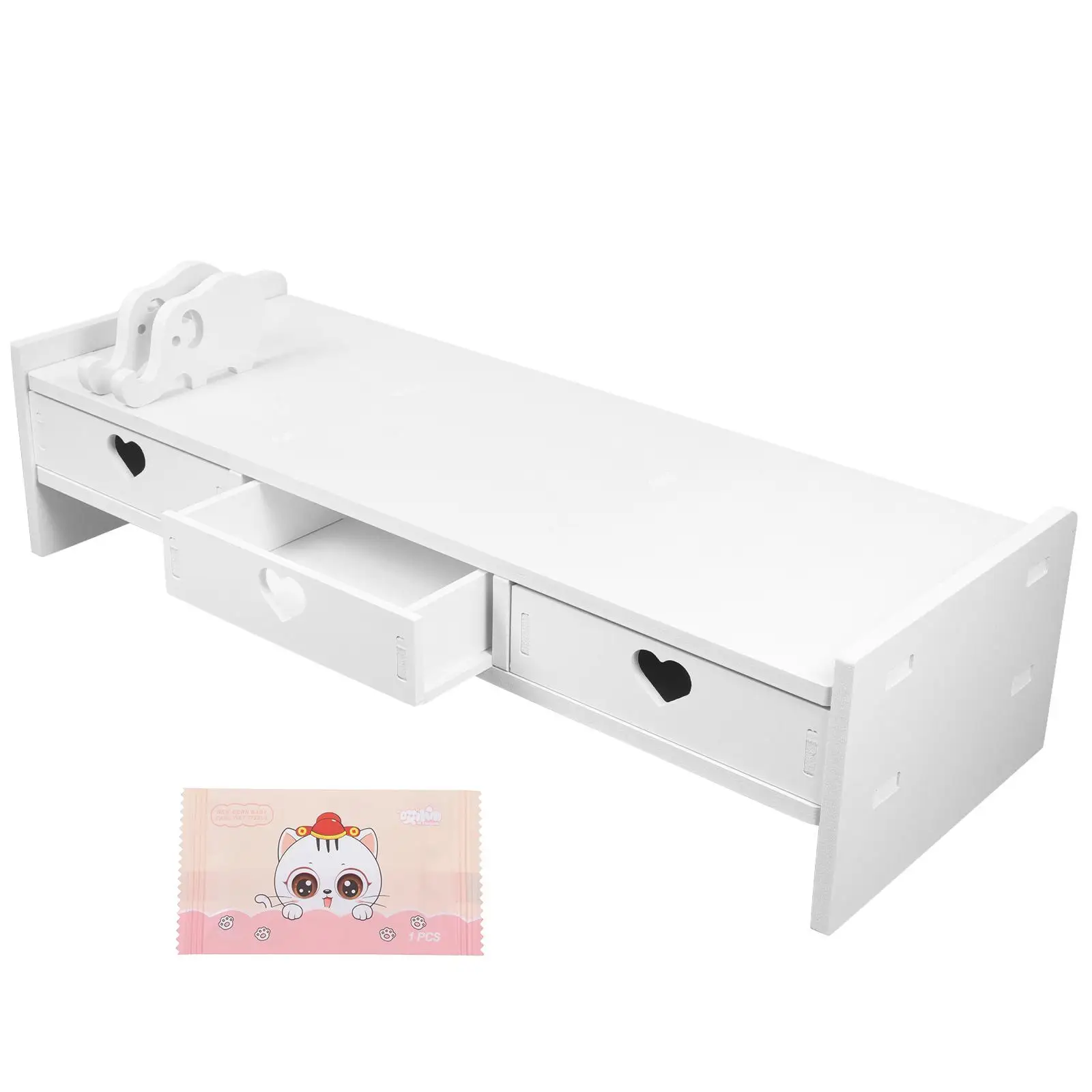 

Monitor Riser Drawer Stand Storage Rack for Computer Laptop Office Desk ganizers Keyboard Stand Risers Desk Riser