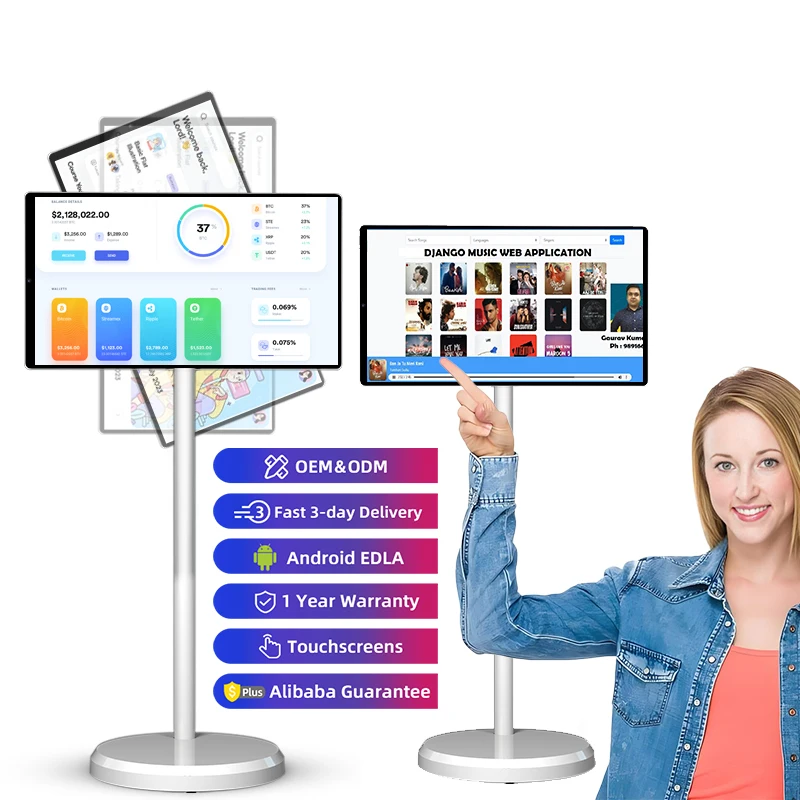 

Лидер продаж, электронный ЖК-монитор, 21,5-дюймовый коммерческий рекламный экран, мини-портативный смарт-телевизор, умная цифровая вывеска