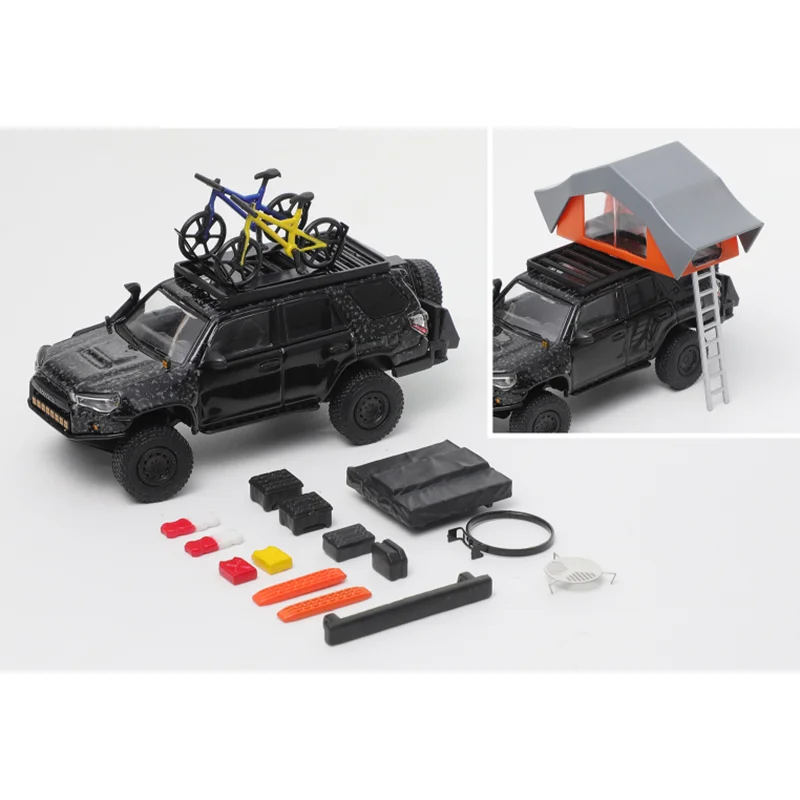 다이캐스트 1/64 스케일 스피드마스터 오프로드 개조 에디션 시뮬레이션 합금 자동차 모델 액세서리 포함 수집품 전시용