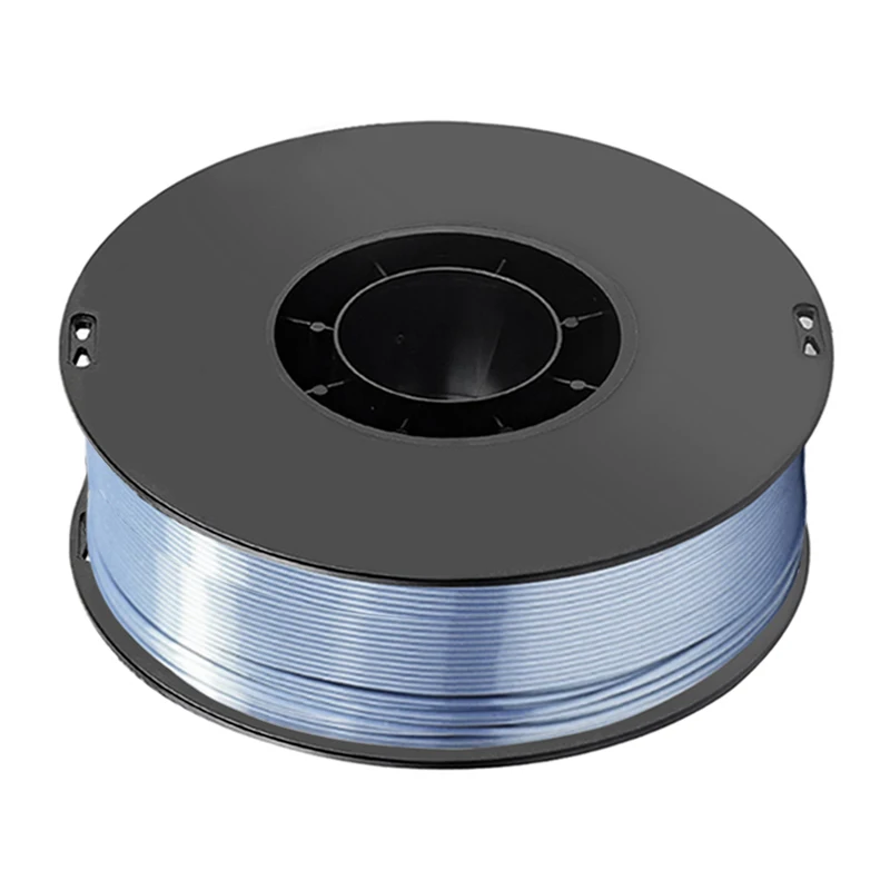 Filament d'impression 3D double couleur, 1Kg, soie PLA bleu argent 1.75MM, matériau d'impression soie PLA argent bleu 2 couleurs 200g
