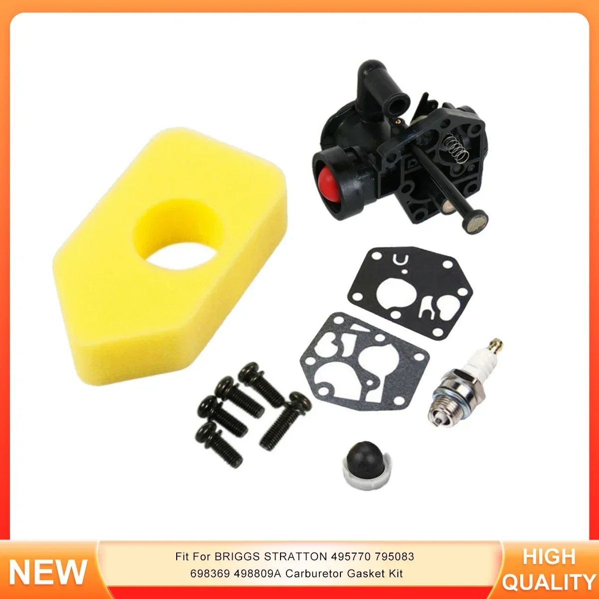 

Подходит для BRIGGS STRATTON 495770 795083 698369 498809A Комплект прокладок карбюратора
