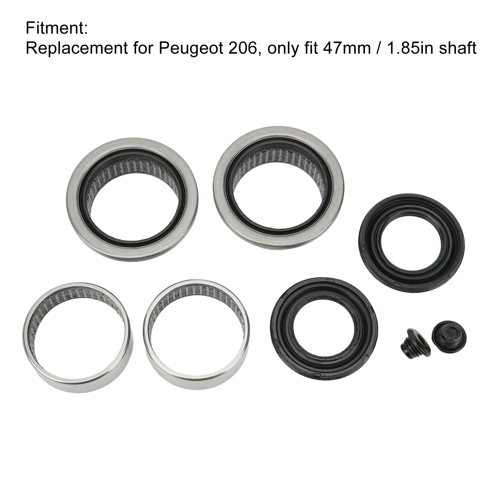 Rear Axle Beam Repair Kit 5131A6 Steel Alloy Replacement for  206 47mm Shaft Axle Beam Bearing Repair Kit