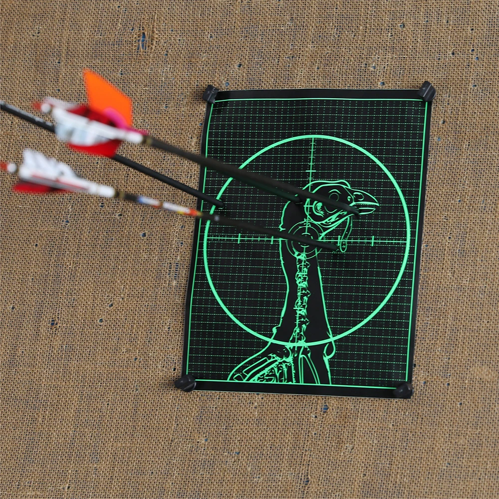 10pcs 27x35cm Shooting Target Adhesive Paper Shoot Targets Splatter Reactive Stickers for Archery Bow Hunting Practice