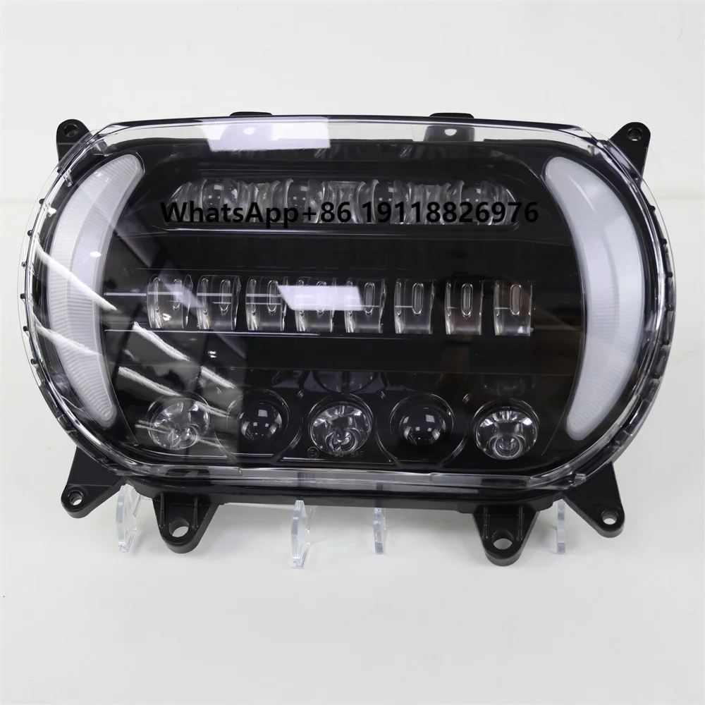 

TIYPEOR LED Motorcycle Projection Headlight DRL Turn Signal Lights for Harley Road Glide 2015-2020 Lighting System Headlamp