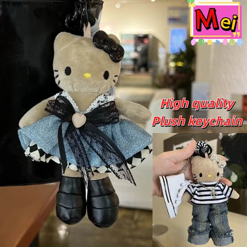 

Новый милый котенок, черная дымка, пышная юбка, плюшевый брелок с мультяшным коричневым животным, плюшевая игрушка, подвеска, высокое качество, украшение для куклы-автомобиля, подарок