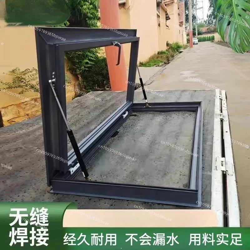 Aluminum Alloy Skylight Roof Sloping Flat Roof Skylight Cover, Sun Room Lighting Well, Attic, Basement Staircase Customiz