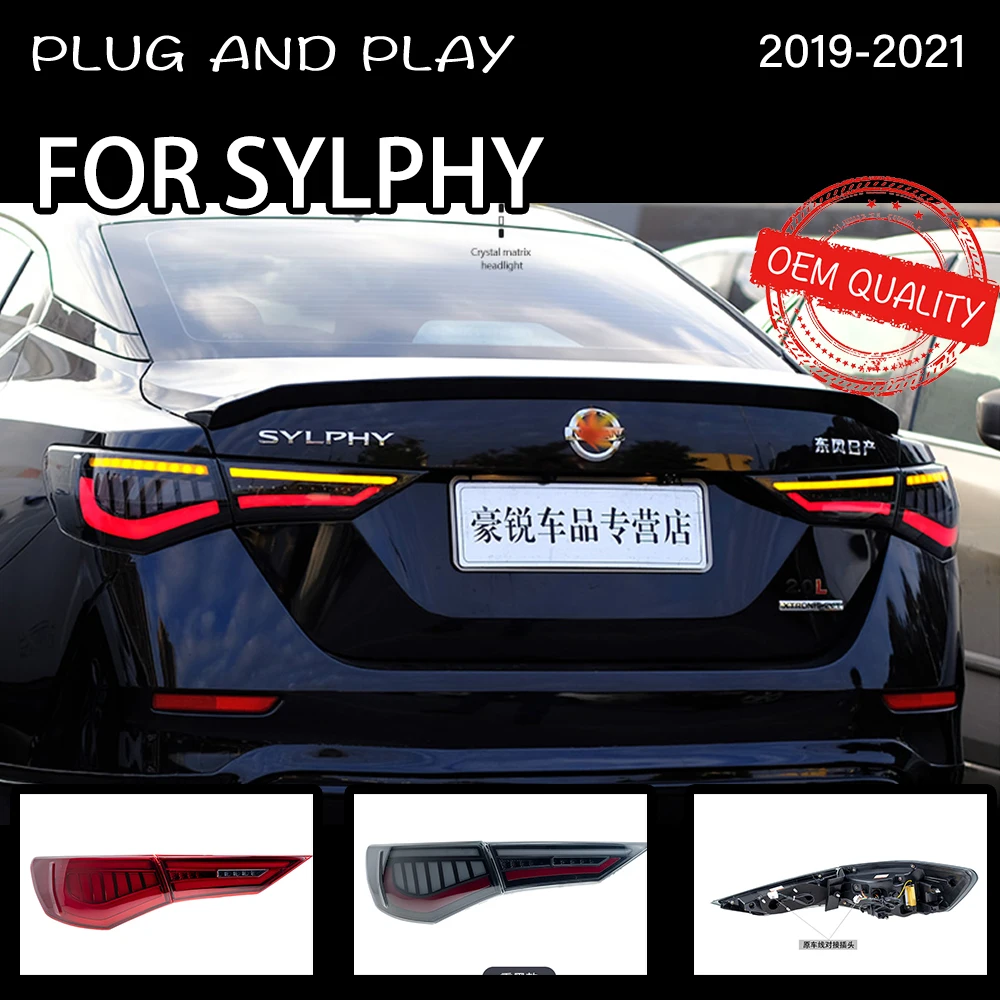 

Задний фонарь для Nissan Sylphy 2019-2021 автомобитовартовары задний фонарь светильник Nissan Sentra задние фонари