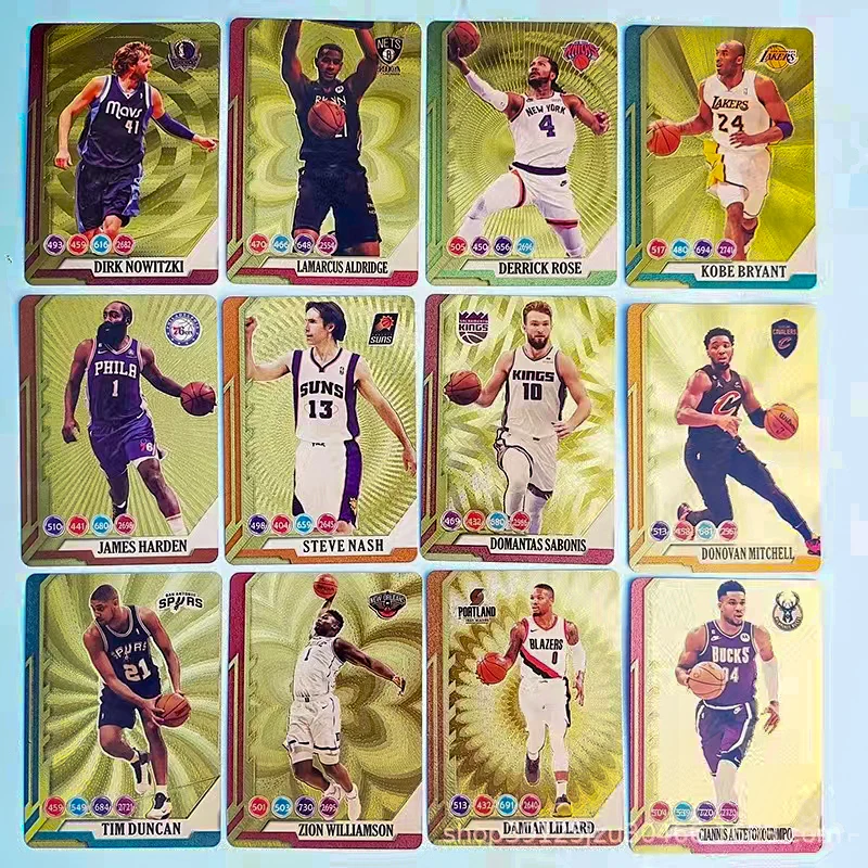 Panini Cards Gold Foil NBA Basketball Stars 55pcs/back Jame Curry Random Cards Boys Collectible Cards Christmas Birthday Present