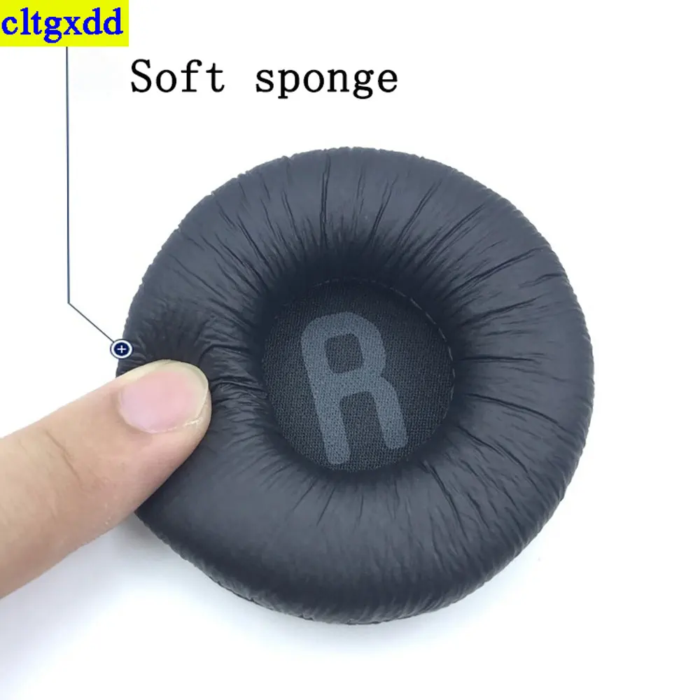 Cltgxdd 1 مجموعة 70 مللي متر إفشل الأذن ينطبق على JBL Tune600BT T520BT T510BT T500BT T450B وسادة الأذن الرغوية الجلدية الناعمة