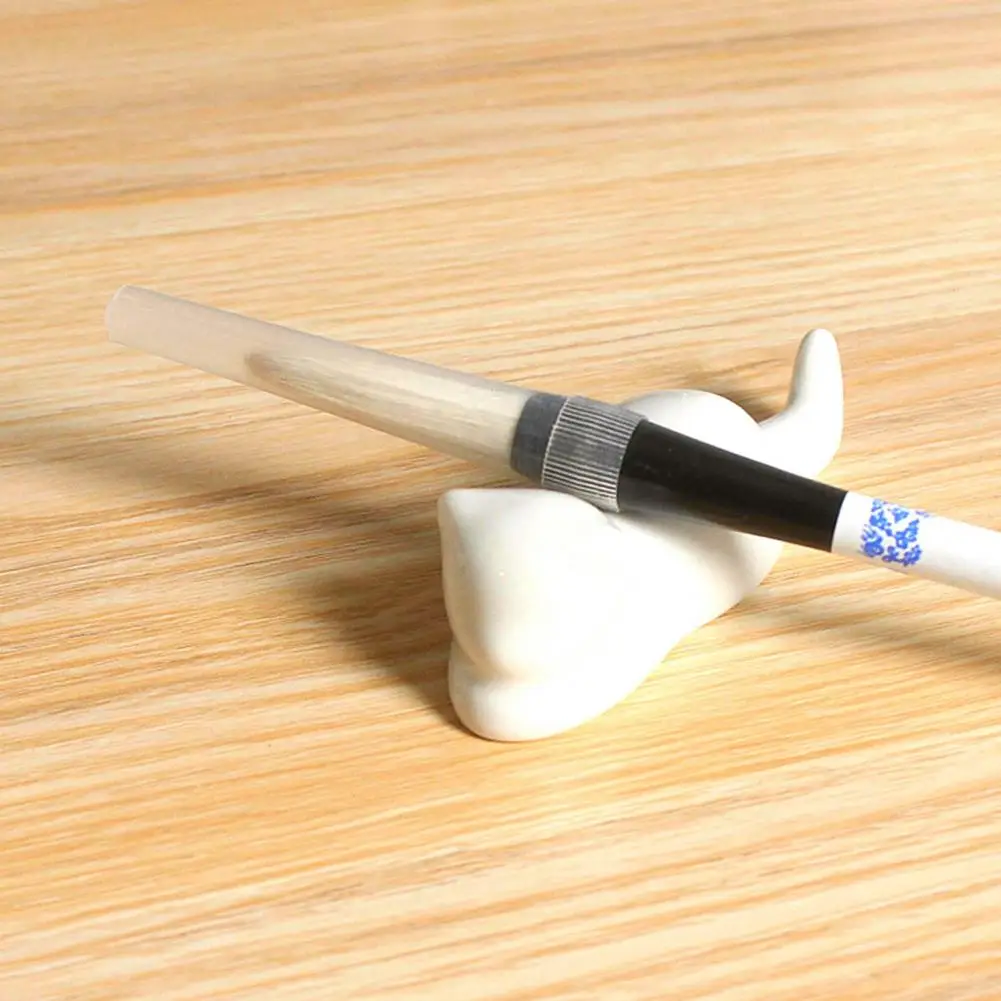 ที่วางปากกาเซรามิกสำหรับเขียนตัวอักษรจีนที่ที่ห้อยแปรงปากกาวาดภาพด้วยหมึกสีน้ำอุปกรณ์สำนักงานโรงเรียน