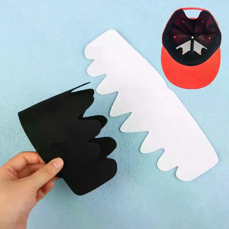 10 Pcs Hat Sweat Liner  Absorbing Pad Prevents Stains Protector Accessories For Baseball Golf Cap Men Women