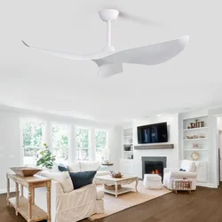 38/52 Inch Ceiling Fan Living Room Restaurant Americans Modern  Office Without Light DC Remote control Electric Fan 110V 220V