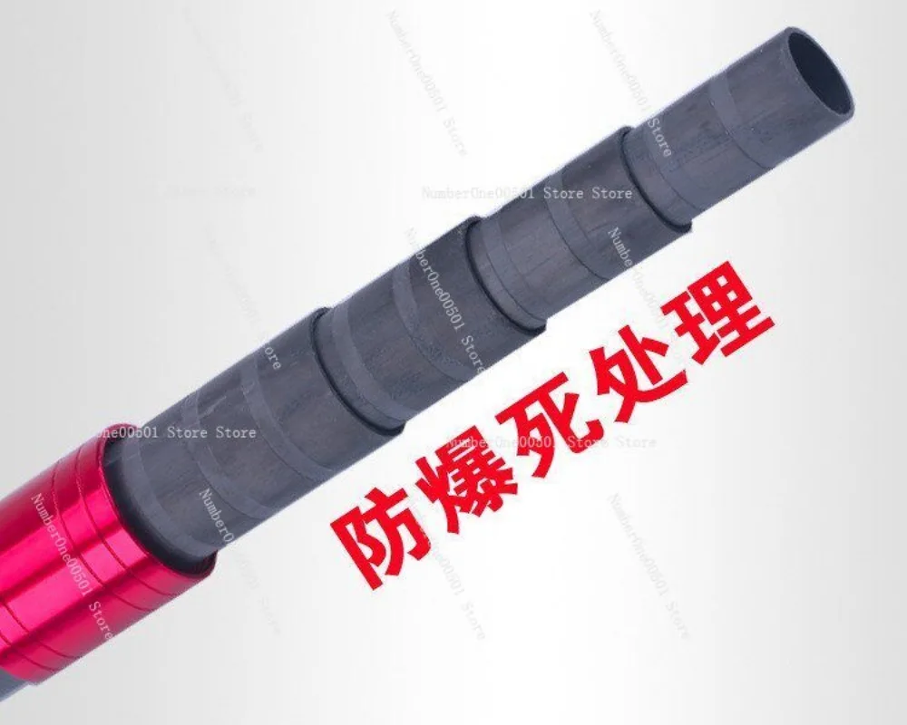 

010 6.3m Ultra Light Ultra Hard Rock Fishing Rod Landing Net Handle Stainless Steel Head