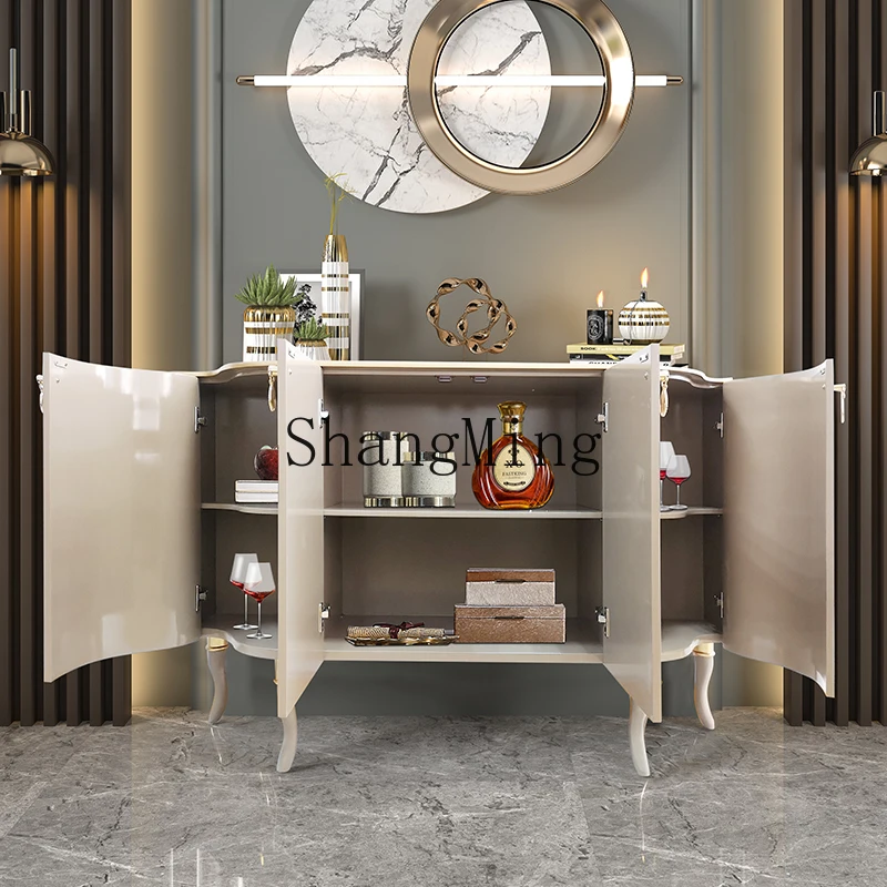 

FG Entrance Cabinet Modern Simple Living Room Storage Light Luxury Decoration Home Dining Side Villa Entrance Partition Cabinet
