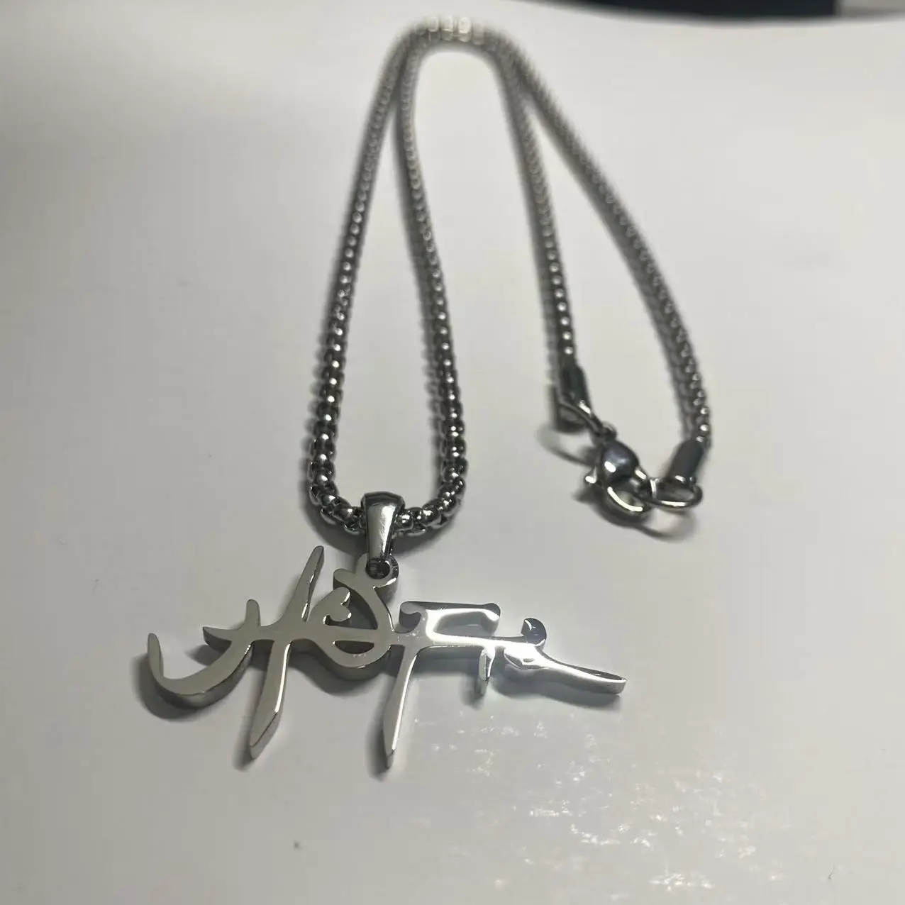 Fashion Stainless Steel Pendant Necklace Hip Hop Rapper Travis fan Gift Necklace Men's and women's Jewelry Accessories