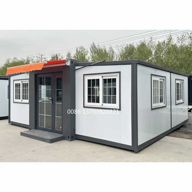 Top Quality Extended Foldable Homes 20Ft Ready Made Home Container Expandable Cabin Foldable Container House