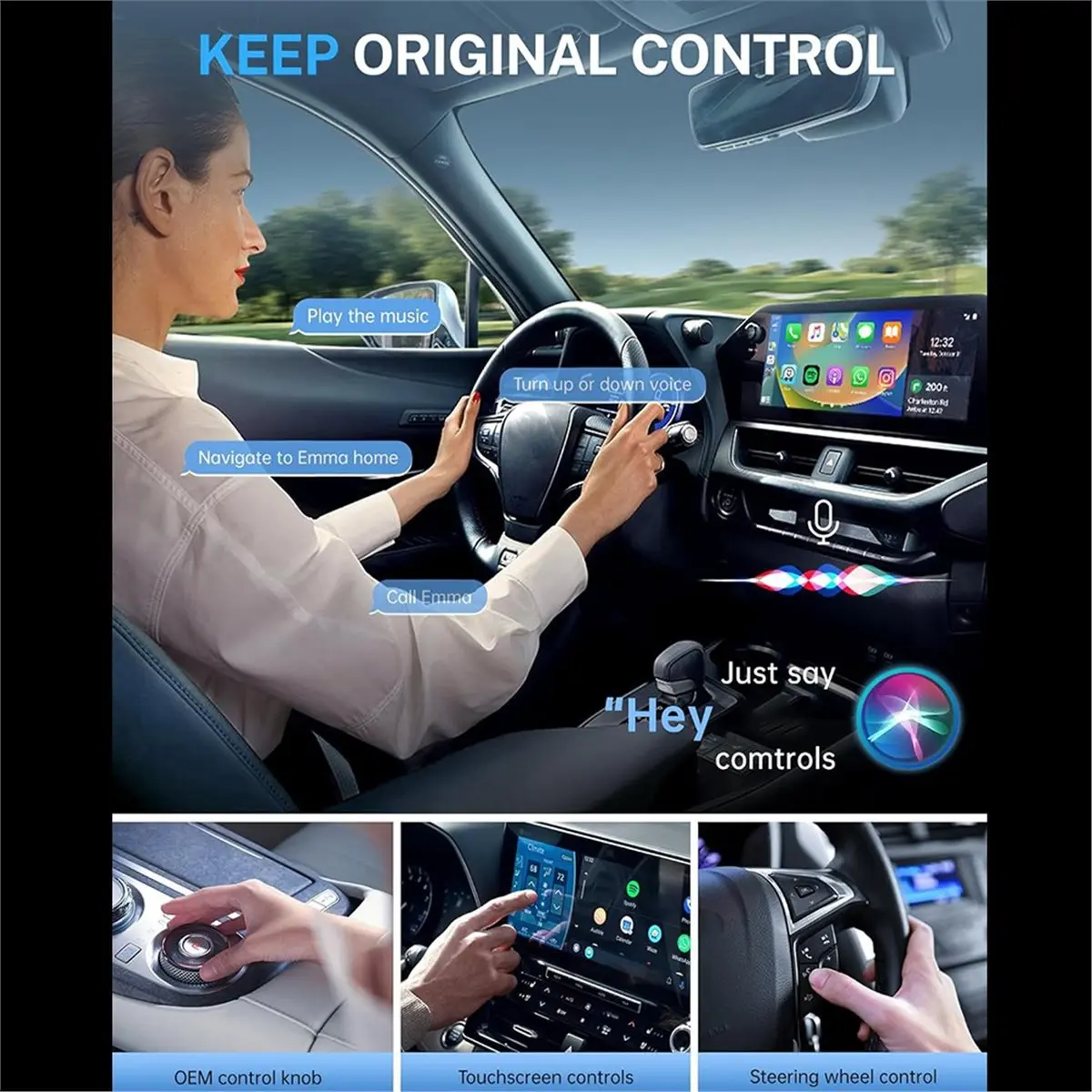 

(A15I) Беспроводной адаптер CarPlay для Android Auto, USB-конвертер для беспроводного CarPlay, Plug & Play, автоматическое подключение для автомобилей