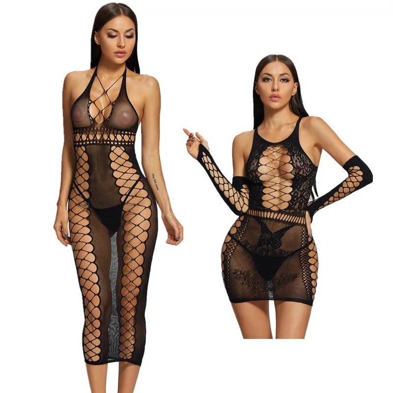 DOIAESKV Apparel Women Babydolls Exotic Dress Sexy Lingerie Sex Costume Hollow Backless Nightwear Intimates Backless Underwear