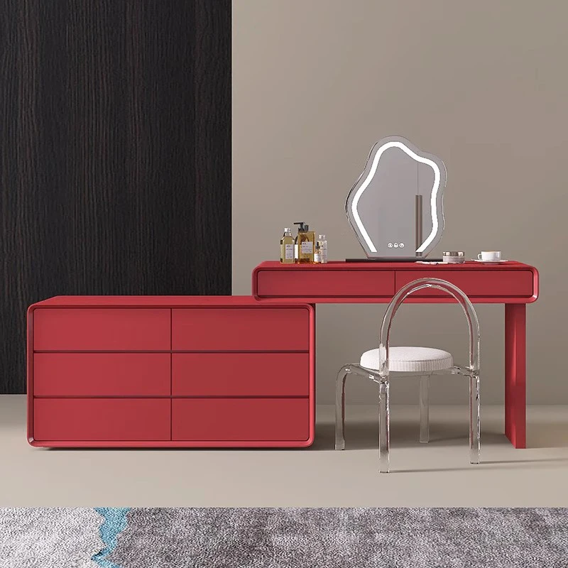 

Luxury Wood Bedroom Vanity Table Drawers Tool Chest Accessories Dressing Table Modern Vintage Comoda Pra Quarto Home Furniture