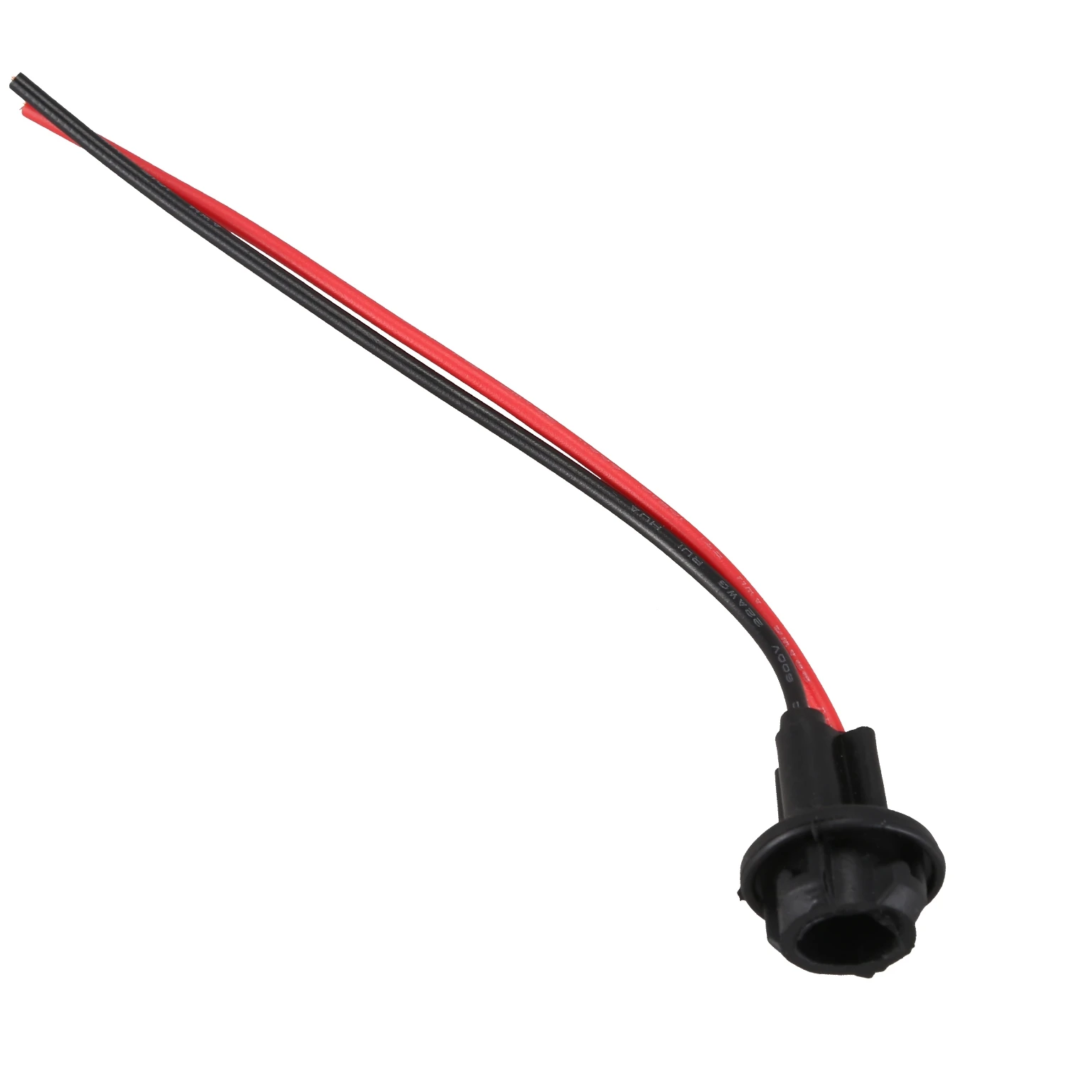 10 portalámparas T10 W5W 168 194, enchufe con base de vidrio, color negro, bricolaje