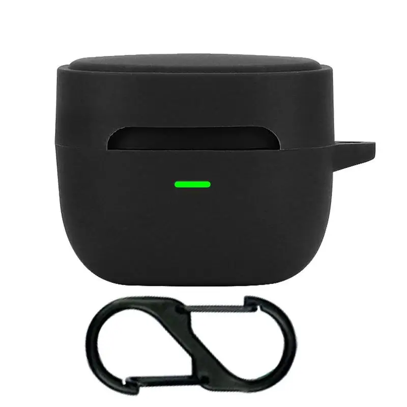 Silicone Cases With Hook Cover For ATH SQ1TW2 Protective Wireless Earphone Cover With Carabiner Headphone Charging Box Cover