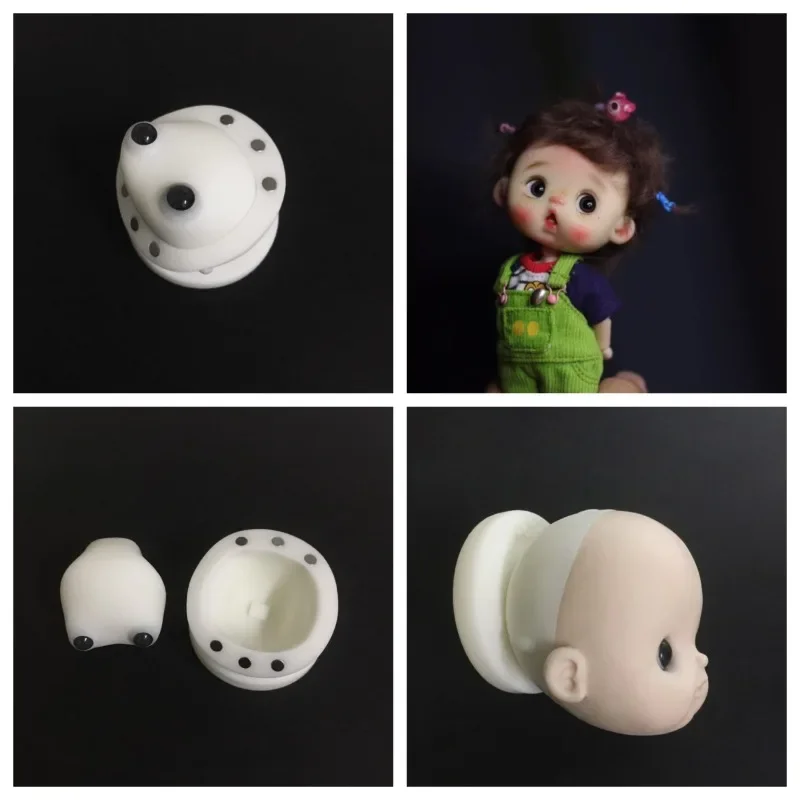 Cabeça de boneca de cerâmica obll craniotomia molde diy cerâmica criativa artesanal boneca/anime personagem dos desenhos animados cabeça contorno ferramentas moldagem