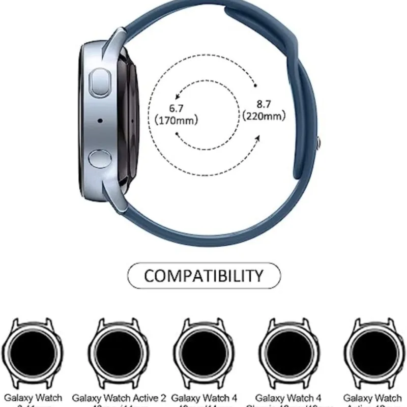 Correa deportiva para reloj Amazfit GTS-GTR-4-3-2-2e-Mini-Pro-stratos, pulsera de silicona de 20mm y 22mm para Amazfit bip-U-S-3-pro 2 y 3
