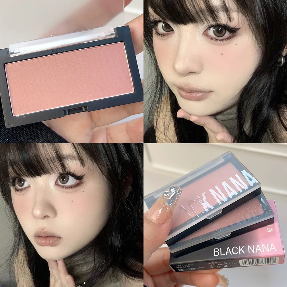 Palette di fard monocromatiche Soft Face Brightening Contouring Shadow fard Powder Peach Pink Cheek Tint cosmetici per il trucco coreano